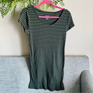 Striped Olive dress